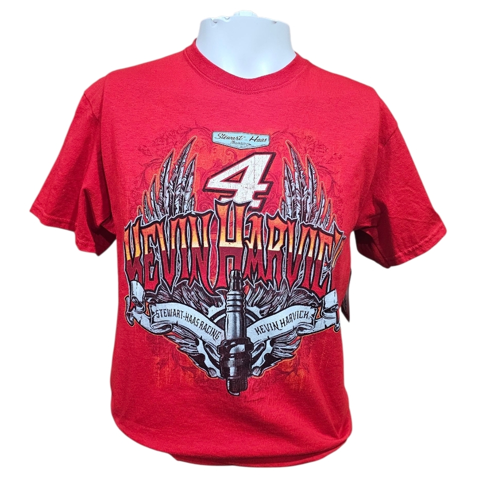 NWT Men's Red Kevin Harvick Racing Nascar Tee Size Medium